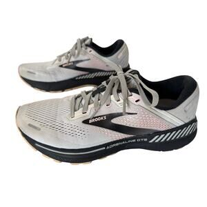 Brooks Adrenaline GTS 22 Grey Rose Black Women’s Running Shoes Size 10B